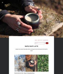 © CODY MASTEL, Maple Mate Latte​, Guayaki