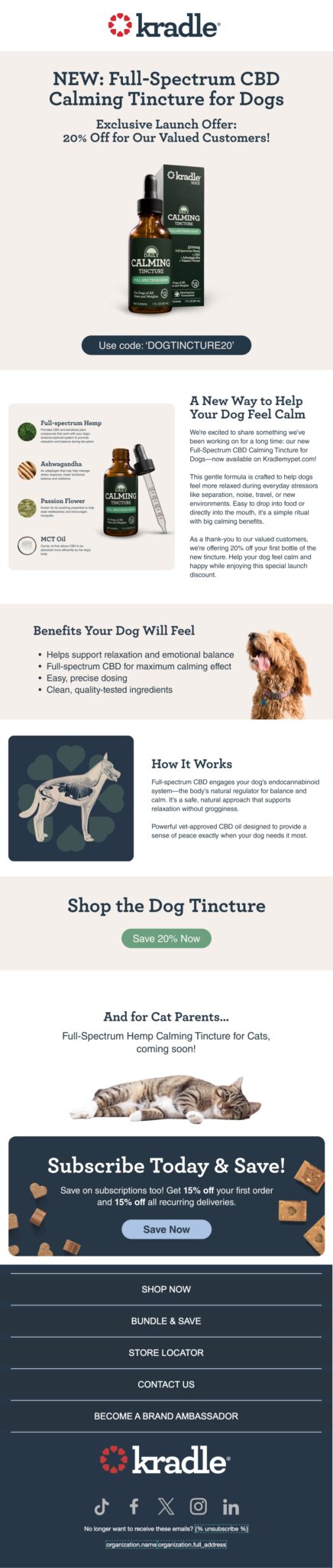 kradle cbd tincture email