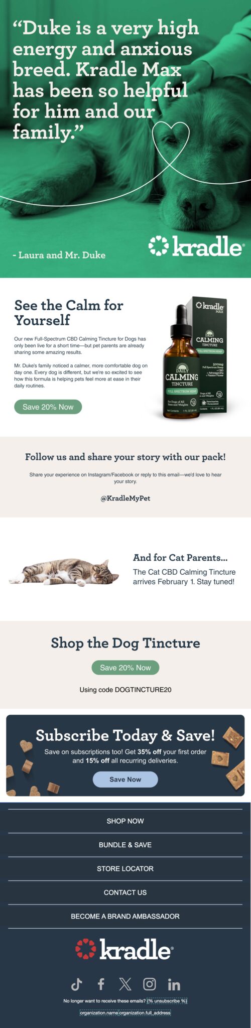 kradle cbd tincture email