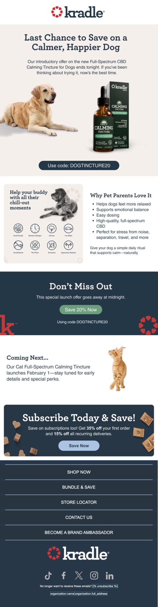 kradle cbd tincture email